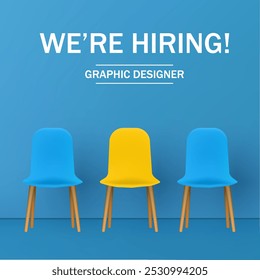 We Are Hiring join our team announcement banner design. Creative open hiring poster. Hiring Recruitment open vacancy design. Hiring social media post, poster and creative ads design.