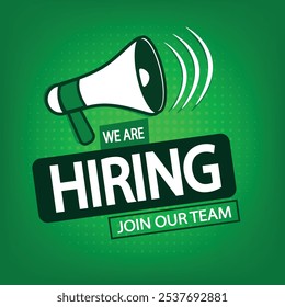 We are hiring join our team announcement on vibrant Background. open vacancy design, Hiring social media poster and creative ads design. we are hiring creative post., hiring banner.