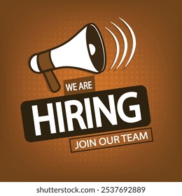 We are hiring join our team announcement on vibrant Background. open vacancy design, Hiring social media poster and creative ads design. we are hiring creative post., hiring banner.