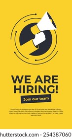 We are hiring to join our team recruitment design 