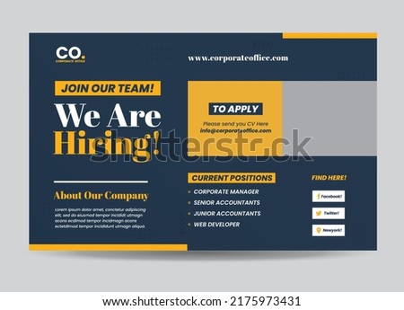 WE ARE HIRING | JOIN OUR TEAM | Hiring web advert design | JOB POSTING Advert