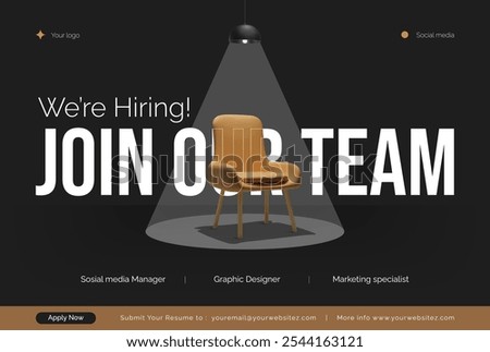 We are hiring to join our team recruitment open vacancy career design
