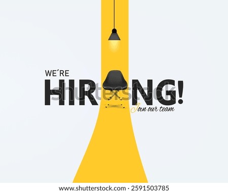 We are hiring. Join our team announcement banner design, hiring recruitment, open vacancy design, hiring creative work, social media post, poster and creative ads design for hiring and jobs openings.