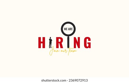 We are hiring join to the team announcement. Hiring recruitment open vacancy design. Creative hiring poster. hiring social media post design.