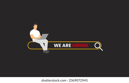 We are hiring join to the team announcement. Hiring recruitment open vacancy design. Creative hiring poster. hiring social media post design.