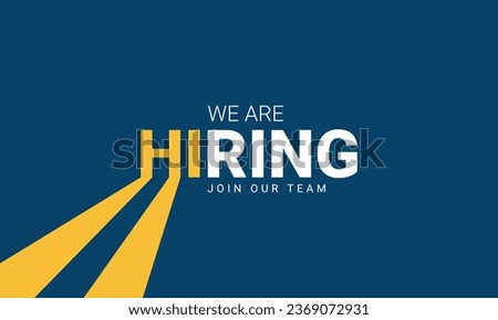 We are hiring join to the team announcement. Hiring recruitment open vacancy design. Creative hiring poster. hiring social media post design.