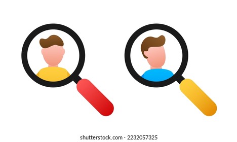 We are hiring label. Join Our Team. Office Chair, Vacant. Vector stock illustration.