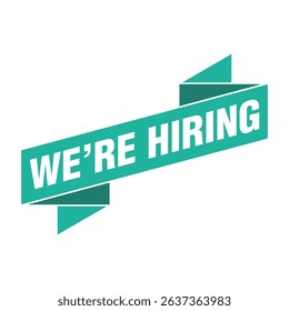 We Are Hiring Letter Rubber Stamp Template Design