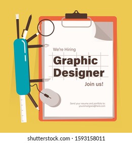 We are hiring and looking for graphic designer