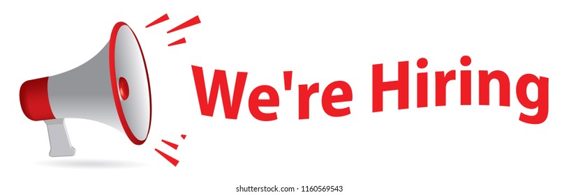 we are hiring, megaphone