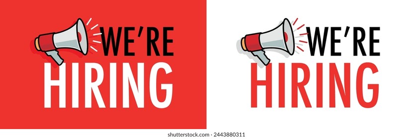 We are hiring with megaphone