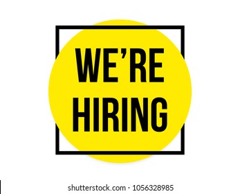 Were Hiring Hd Stock Images Shutterstock