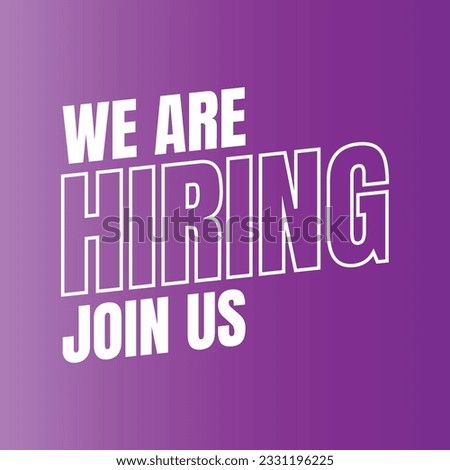 We are hiring now design sign, Join our team icon sign vector, We are hiring join us icon design, Vacancy poster for social media