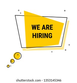 We are Hiring. Open recruitment creative Ad