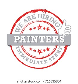 We are hiring painters for immediate start. Print colors used