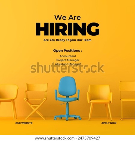 We are hiring poster, banner 2