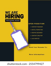We are hiring poster, banner