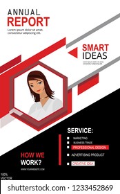 We are Hiring Poster or Banner flat Design template. 2019 Vacancy Advertisement. Concept of flyer on a geometric background with  geometric shapes and woman silhouette.  Hiring poster template design.
