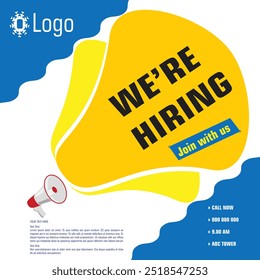 we are hiring poster brochure