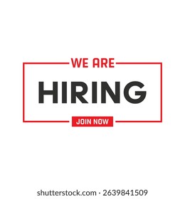 We Are Hiring Poster Design – Join Now Job Vacancy Graphic Template