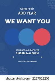 we are hiring poster flyer social media post design