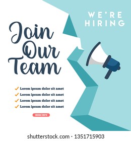 We are Hiring Poster Illustration