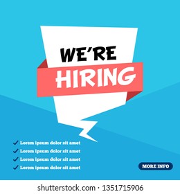 We are Hiring Poster Illustration