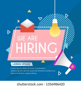 We are Hiring Poster Illustration