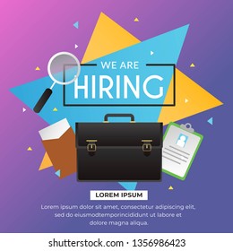 We are Hiring Poster Illustration