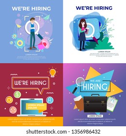We are Hiring Poster Illustration