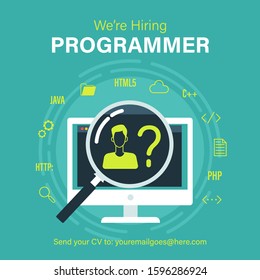 We are hiring programmer. Job vacancy template