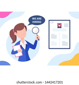 We Are Hiring Recruitment Concept