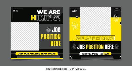 We Are Hiring - Hiring Social Media Post Template