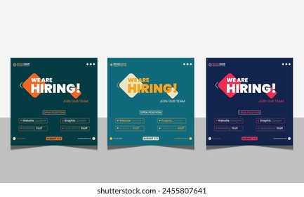 Wir stellen Social Media Post Vorlage Design ein