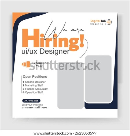 We Are Hiring Social Media Post Template