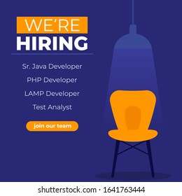 We are hiring software developers, join our team banner