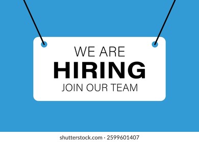 We are hiring template for job vacancy. Social media template, marketing, advertising and communication concept