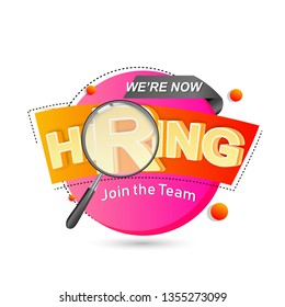we are hiring templates, card, Poster or Banner Design for Job Vacancy Advertisement Concept
