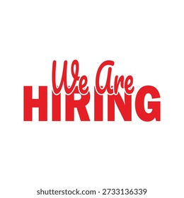 We are hiring text design