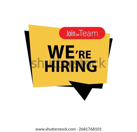 we are hiring text information 