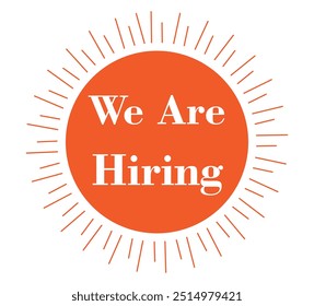 We are hiring. Vacancy design. Creative hiring poster. hiring social media post design. Vector illustration.