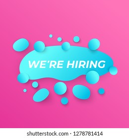 We are hiring vector ad