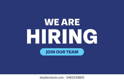 we are hiring vector banner