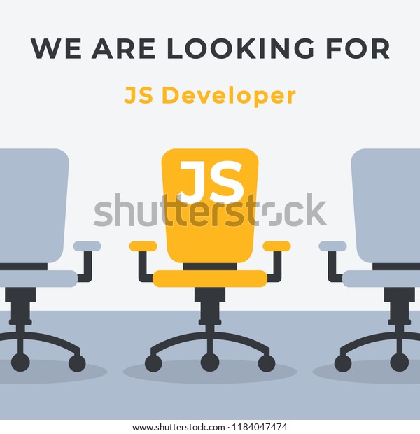 We Hiring Vector Concept Flying Rocket Stock Vector Royalty