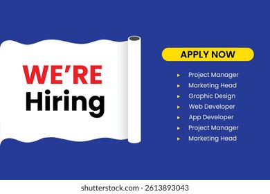 we are hiring vector design Illustration
