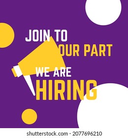 we are hiring vector design for recruitment poster