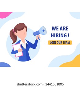 We are Hiring Vector Illustration