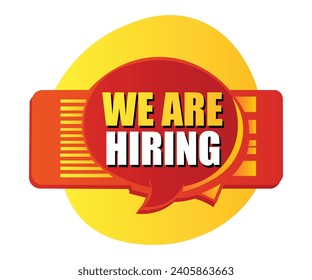 We Are Hiring Vector Illustration