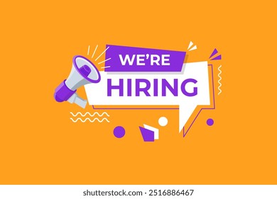 we are hiring vector illustration