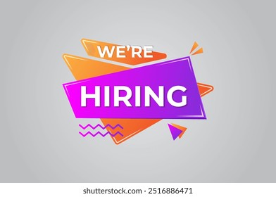 we are hiring vector illustration